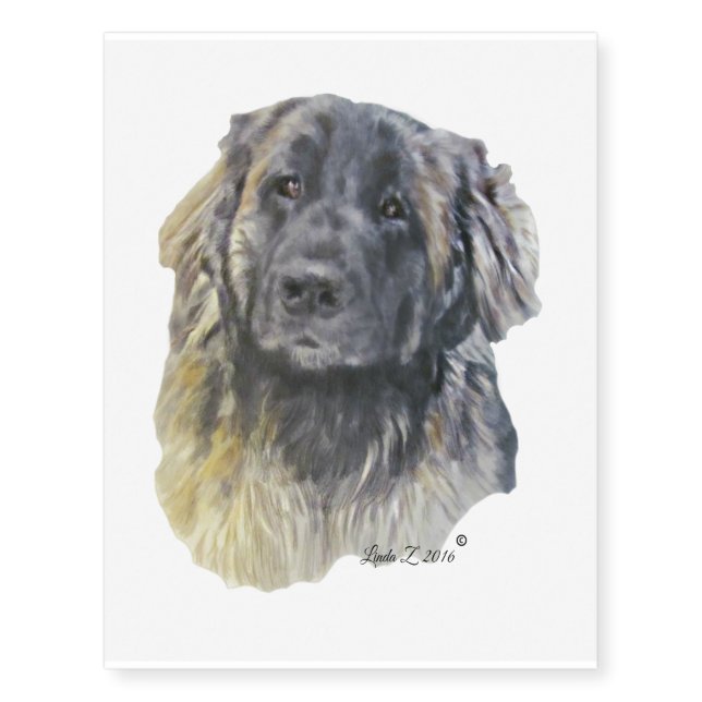 Leonberger Temporary Tattoos (Front)