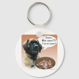 Leonberger Turkey Keychain