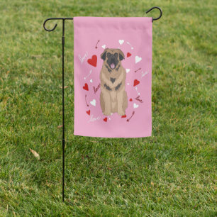 Leonberger Valentines Day Garden Flag