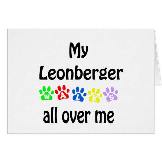 Leonberger Walks Design Cards (Front Horizontal)