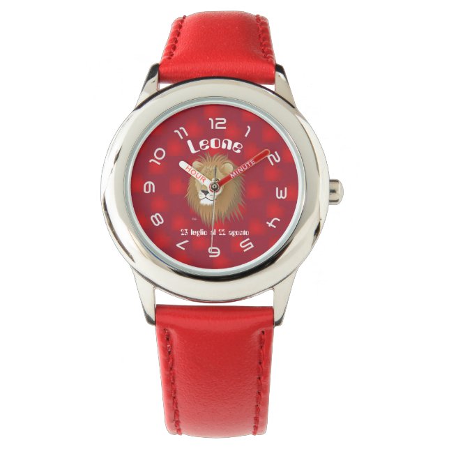 Leone 23 liglio-22 august Orologio Watch (Front)