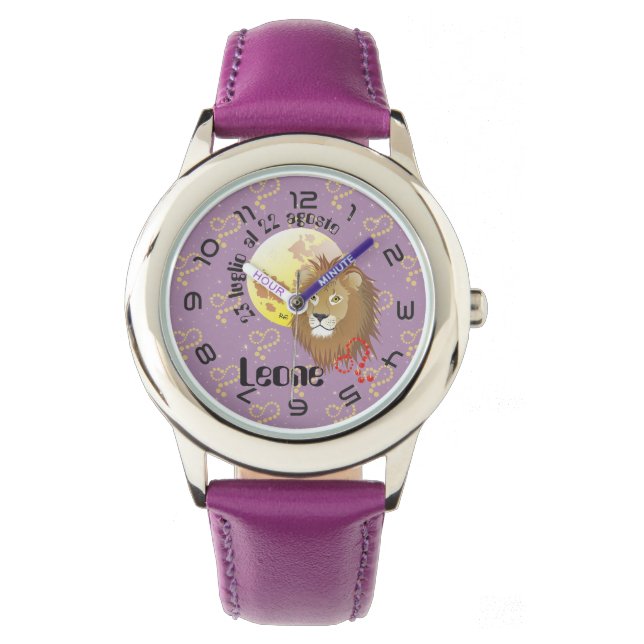 Leone 23 liglio-22 august Orologio Watch (Front)
