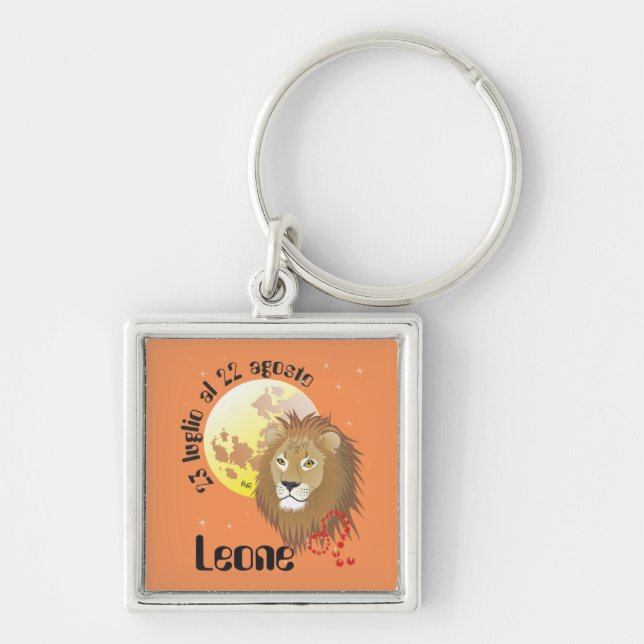 Leone 23 luglio al 22 agosto Portachiavi Keychain (Front)