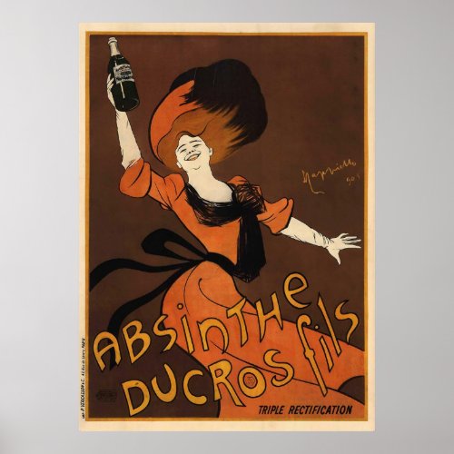 Leonetto Cappiello Absinthe Ducros Son Poster