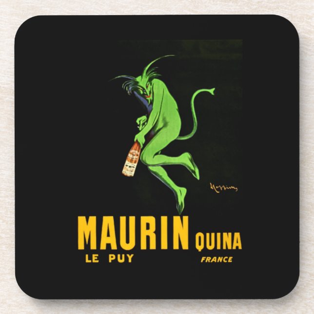 Leonetto Cappiello Maurin Apertif Advertising Beverage Coaster (Front)
