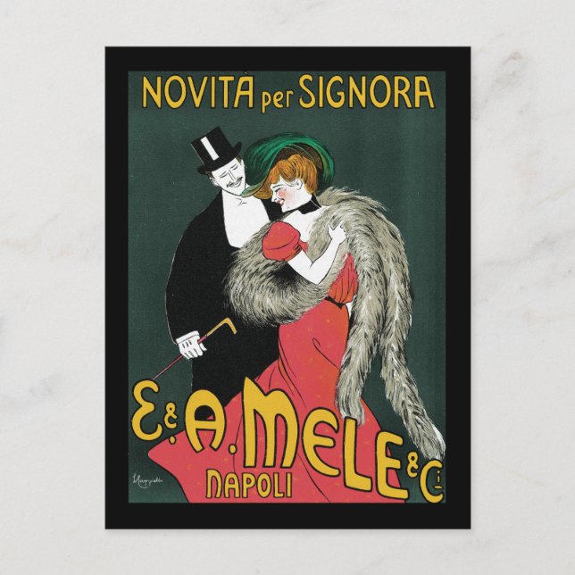 Leonetto Cappiello Novita Per Signora Postcard (Front)