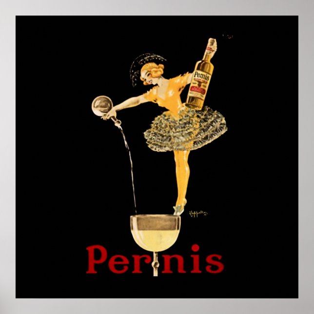 Leonetto Cappiello Pernis Wine Advertising Poster (Front)