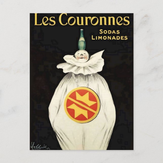Leonetto Cappiello’s Crowns Soda Poster Postcard (Front)