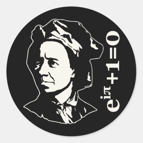 Leonhard Euler Classic Round Sticker