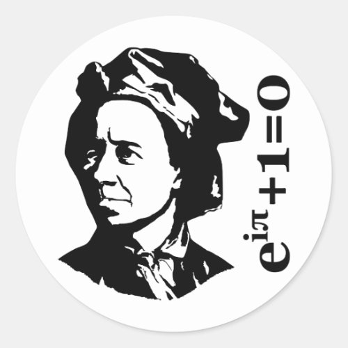 Leonhard Euler Classic Round Sticker