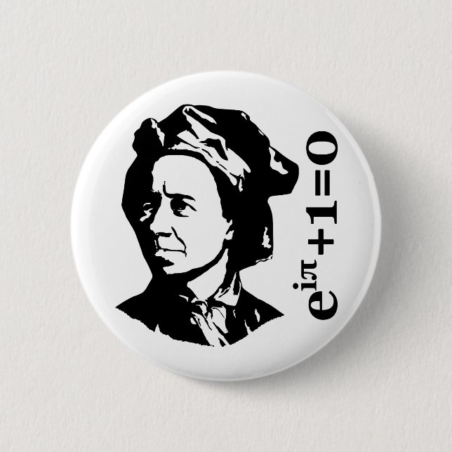 Leonhard Euler Pinback Button (Front)