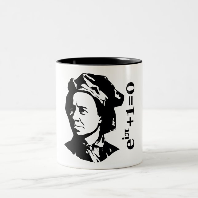 Leonhard Euler Two-Tone Coffee Mug (Center)