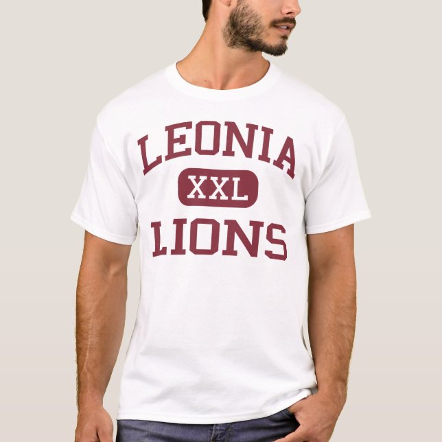 Leonia - Lions - High School - Leonia New Jersey T-Shirt (Front)