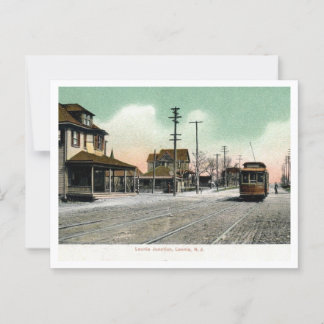 Leonia NJ Trolley Junction 1910s Postcard
