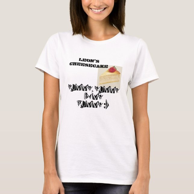 Leon's Cheesecake tummy T-Shirt (Front)