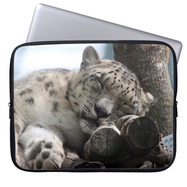 Leopard 002 laptop sleeve (Front)
