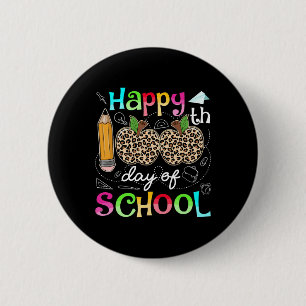 Leopard 100 Days Of School Teacher Student 100 Day Button