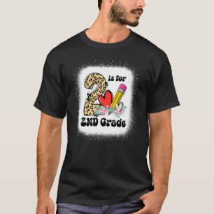 Leopard 2 Is For 2nd Grade Teacher Student Back To T-Shirt