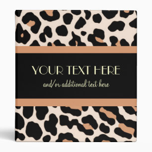 Leopard 3 Ring Binder