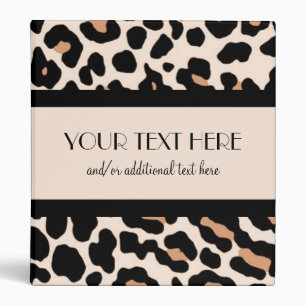 Leopard 3 Ring Binder