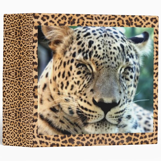 Leopard  3 ring binder (Front/Spine)