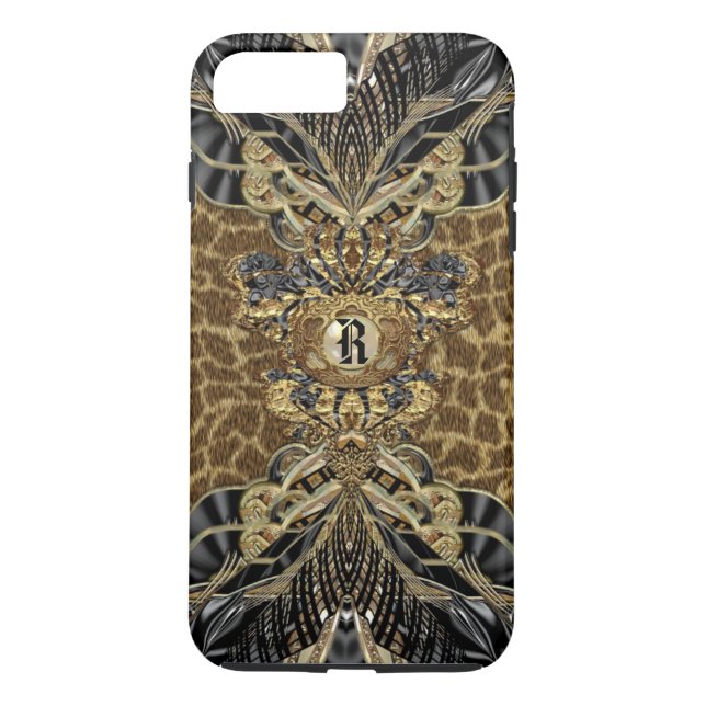 Leopard 6/6s Wild Side Elegant Monogram Plus Case-Mate iPhone Case (Back)