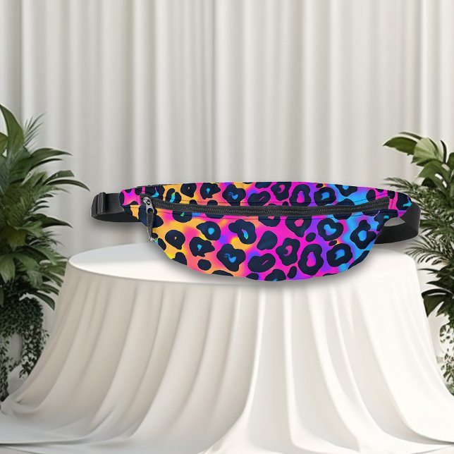  Leopard 80s Rock Neon Spots Fanny Pack (Creator Uploaded)