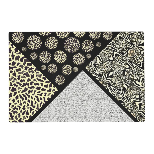 Leopard Abstract Modern Laminated Placemat (Front)