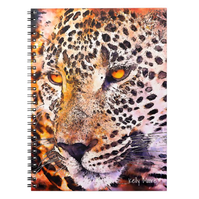 Leopard Add Your Name Notebook (Front)