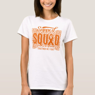 Leopard ADHD Support Squad Together We Fight T-Shirt