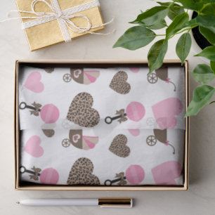 Leopard and Pink Baby Tissue Paper