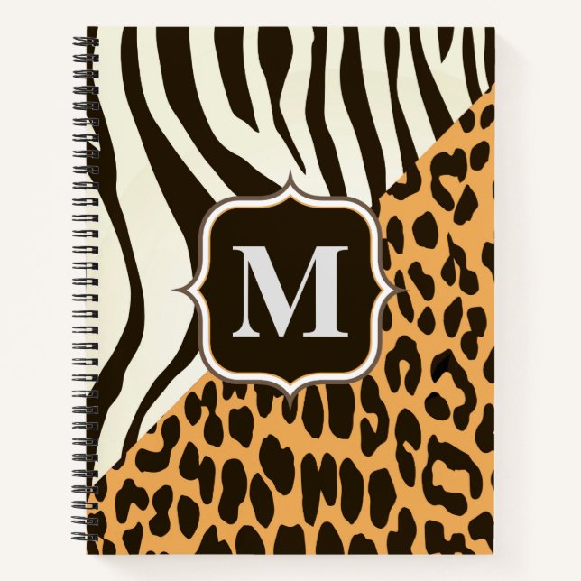 Leopard and Zebra Notebook (Front)