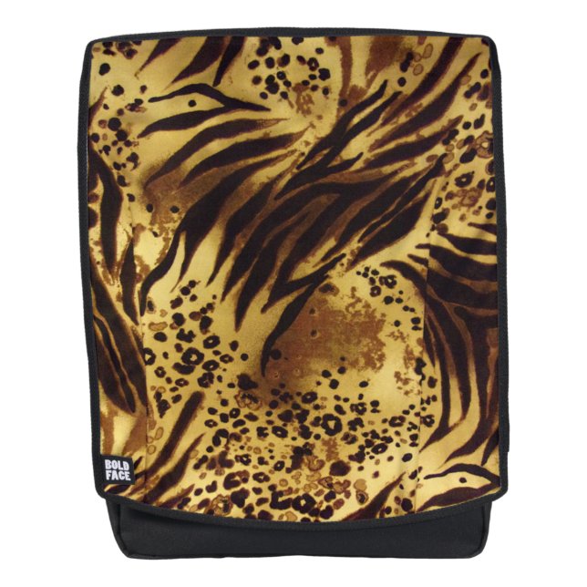 Leopard and Zebra Pattern Backpack (Front)