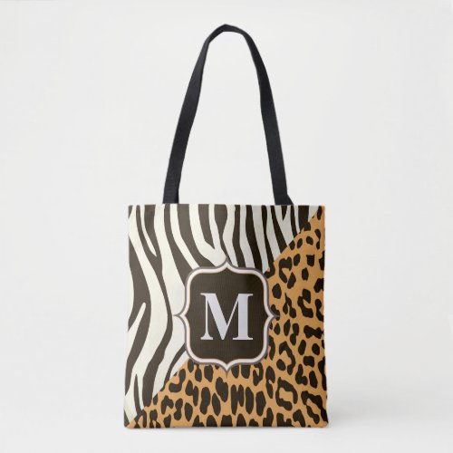 Leopard and Zebra Tote Bag