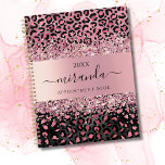 Leopard Animal Cheetah Black Pink Beauty Salon Planner<br><div class="desc">A stylish daily and weekly appointment planner book to keep all of your daily, weekly and monthly events in one organized area. Also features a to do lists section for adding reminders and notes to stay on top of your everyday tasks. The undated feature is perfect for starting at any...</div>