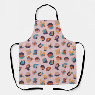 Leopard Animal Pink Modern Apron