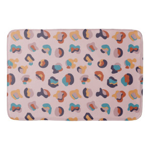 Leopard Animal Pink Modern Bath Mat
