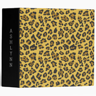 Leopard Animal Print 3 Ring Binder