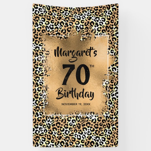 Leopard Animal Print  Banner (Vertical)