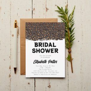 Leopard Animal Print Bridal Shower Invitation