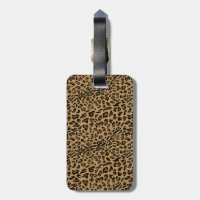 Genuine Leather Animal Print Luggage Tag-5 options Brown Cow