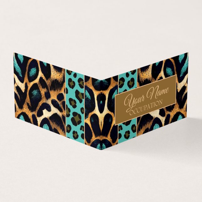 LEOPARD Animal Print - Business Card (Outside)