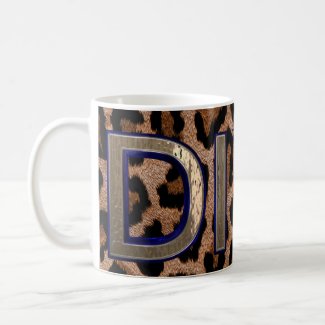 Leopard Animal Print Diva quote Mug