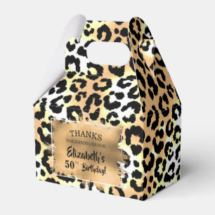 Leopard Animal Print Favor Box