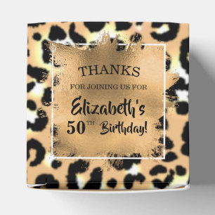 Leopard Animal Print Favor Box