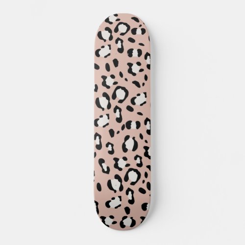 Leopard Animal Print Glam 12 Skateboard