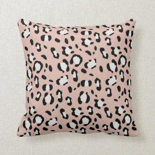 Leopard Animal Print Glam #12 Throw Pillow