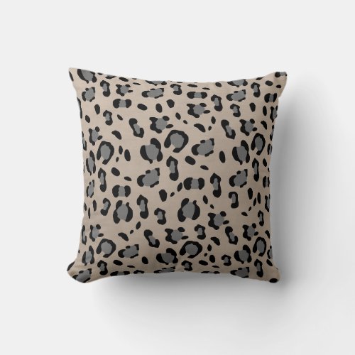 Leopard Animal Print Glam 15 Throw Pillow