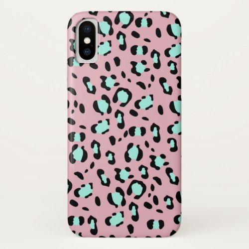 Leopard Animal Print Glam 26 pattern decor art iPhone X Case