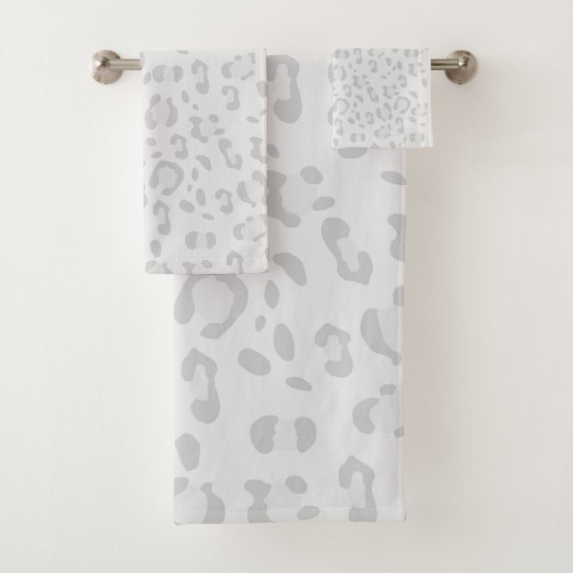 Leopard Animal Print Glam #35 #pattern #decor #art Bath Towel Set (Insitu)